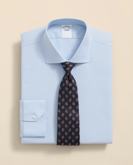 Stretch Supima® Cotton Non-Iron English Spread Collar, Herringbone Dress Shirt, image 1