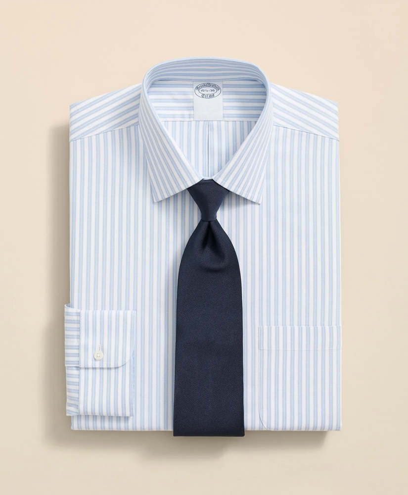Stretch Supima<sup>®</sup> Cotton Non-Iron Ainsley Collar, Stripe Dress Shirt
