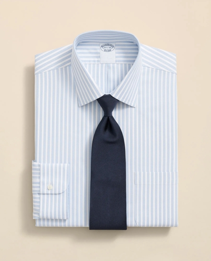 Stretch Supima® Cotton Non-Iron Ainsley Collar, Stripe Dress Shirt, image 1