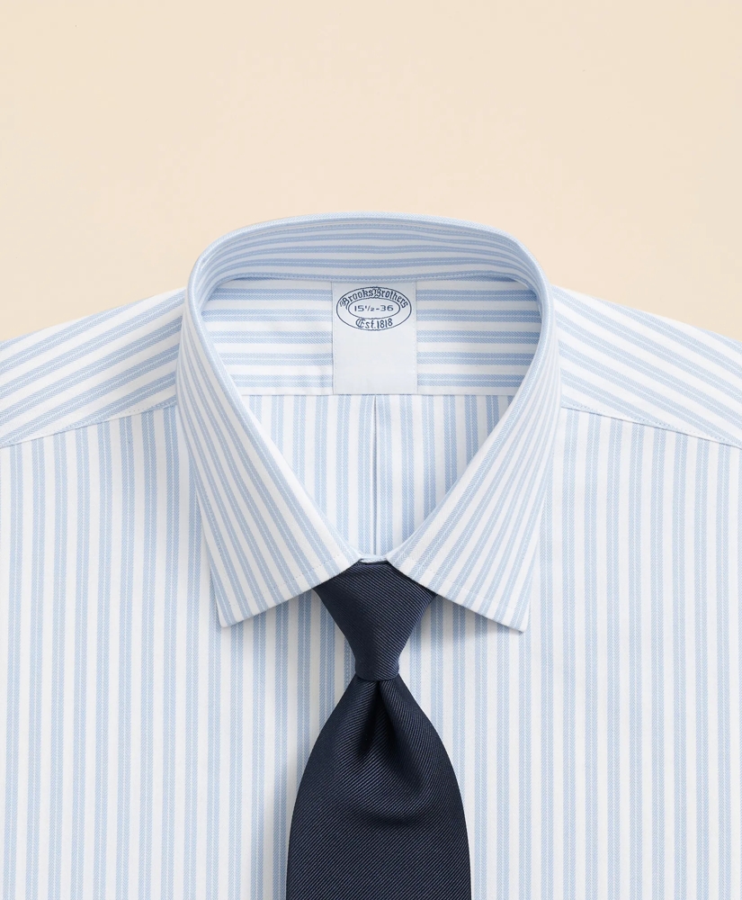 Stretch Supima® Cotton Non-Iron Ainsley Collar, Stripe Dress Shirt, image 2