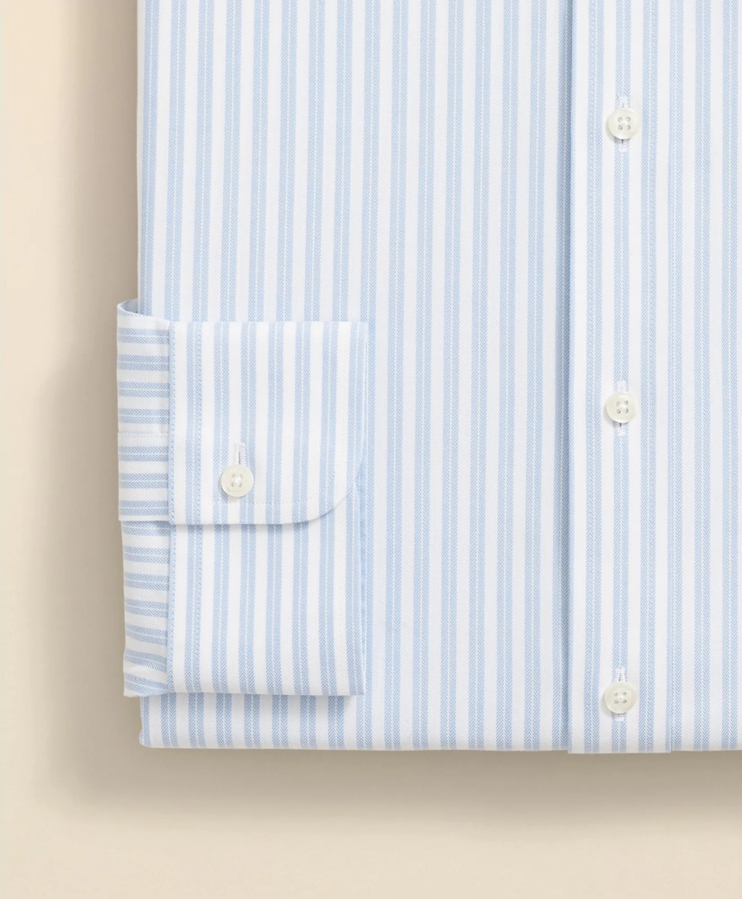 Stretch Supima® Cotton Non-Iron Ainsley Collar, Stripe Dress Shirt, image 4
