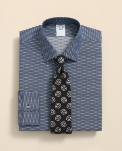 Stretch Supima® Cotton Non-Iron Dobby Ainsley Collar Dress Shirt, image 1