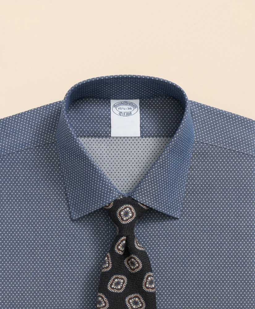 Stretch Supima® Cotton Non-Iron Dobby Ainsley Collar Dress Shirt, image 2