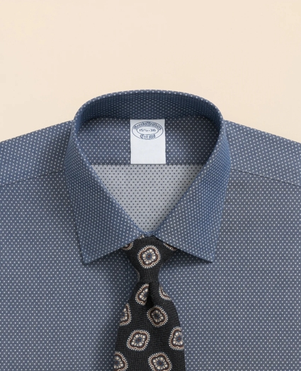 Stretch Supima® Cotton Non-Iron Dobby Ainsley Collar Dress Shirt, image 2