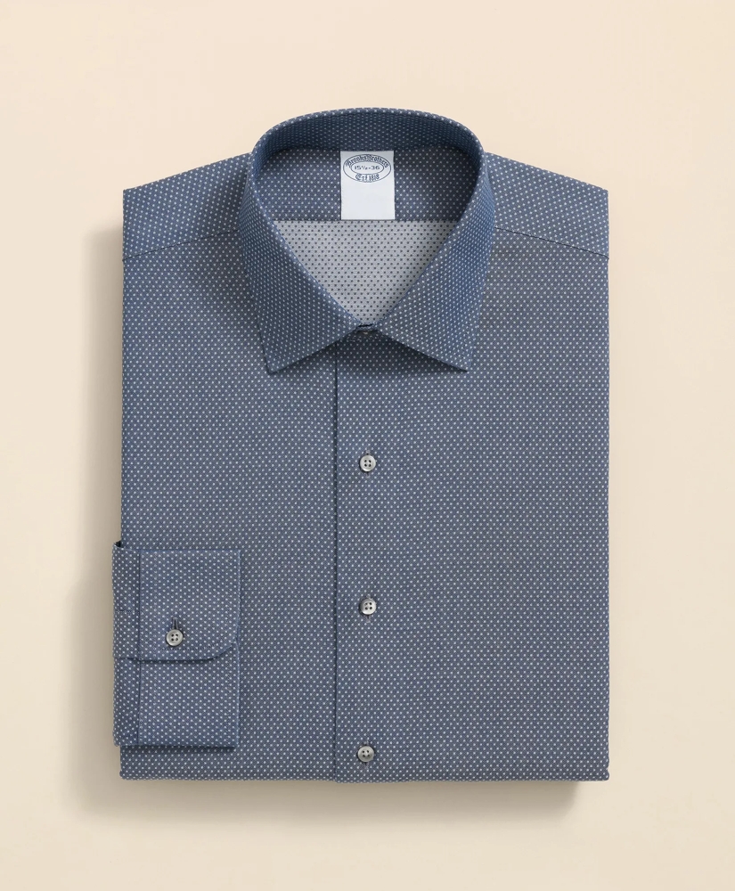 Stretch Supima® Cotton Non-Iron Dobby Ainsley Collar Dress Shirt, image 3
