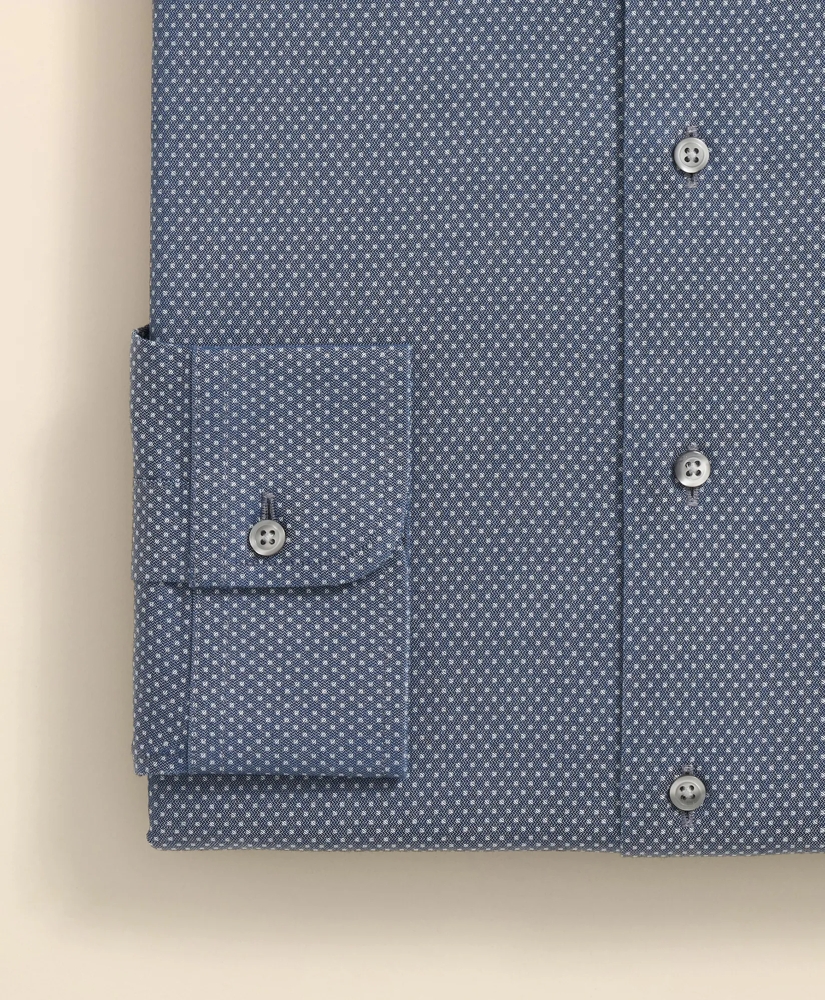 Stretch Supima® Cotton Non-Iron Dobby Ainsley Collar Dress Shirt, image 4