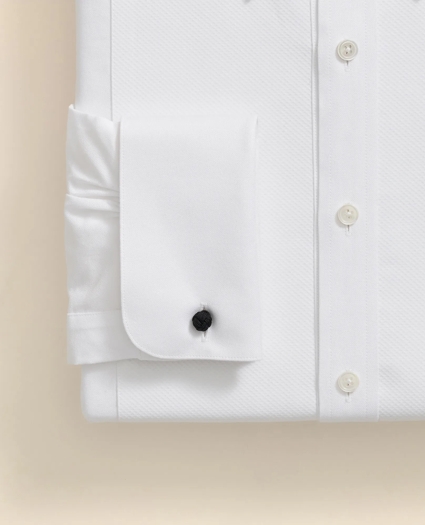 Cotton Oxford Button-Down Collar, Pique Bib Tuxedo Shirt, image 4