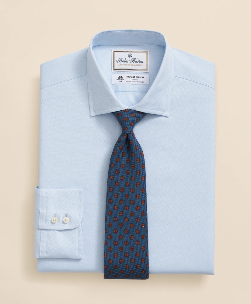 Brooks Brothers X Thomas Mason&reg; Cotton Pinpoint Oxford English Collar Dress Shirt, image 1
