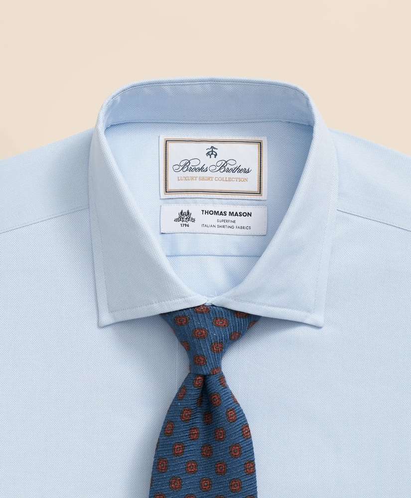 Brooks Brothers X Thomas Mason&reg; Cotton Pinpoint Oxford English Collar Dress Shirt, image 4