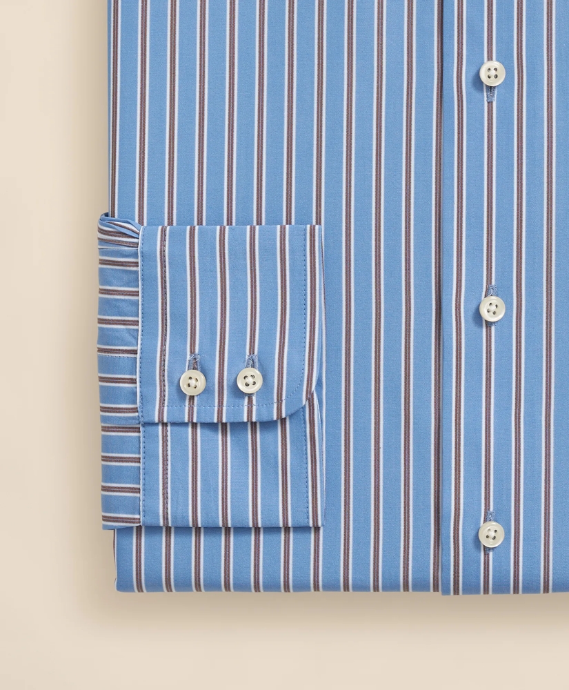Brooks Brothers X Thomas Mason® Cotton English Collar, Stripe Dress Shirt, image 4
