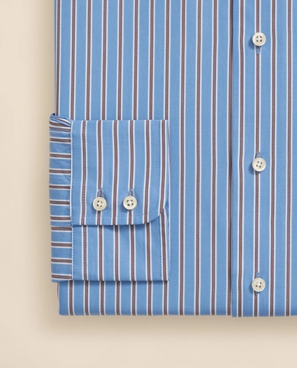 Brooks Brothers X Thomas Mason® Cotton English Collar, Stripe Dress Shirt, image 4