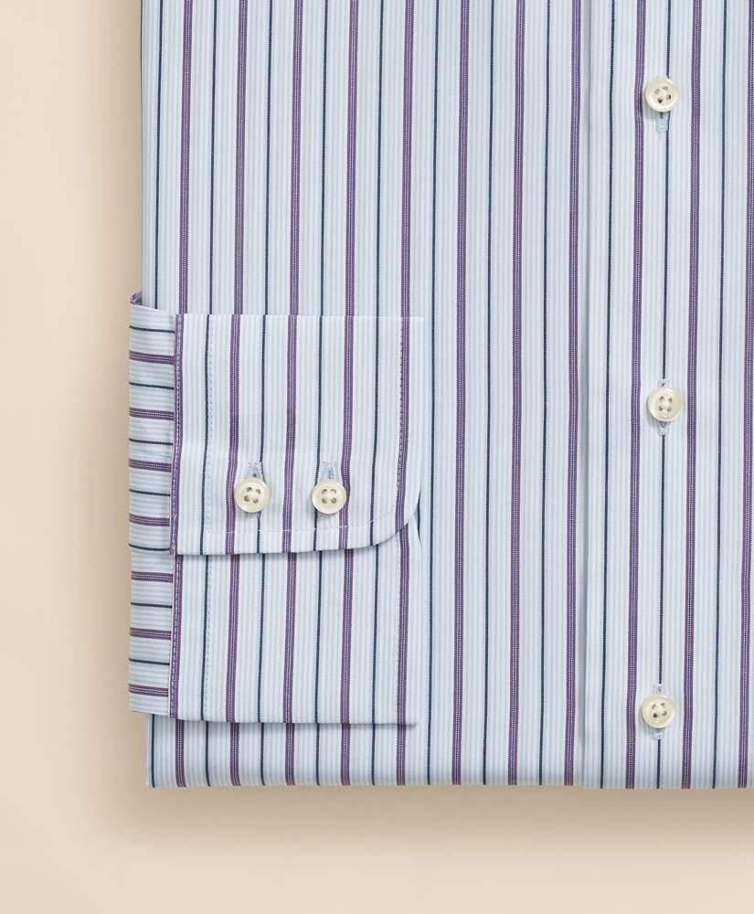 Brooks Brothers X Thomas Mason® Cotton English Collar, Stripe Dress Shirt, image 4