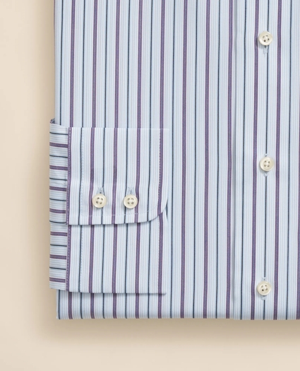 Brooks Brothers X Thomas Mason® Cotton English Collar, Stripe Dress Shirt, image 4