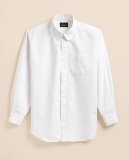 Brooks Brothers X Engineered Garments Cotton Oxford Round Pinhole Collar Oversized Dress Shirt, image 5