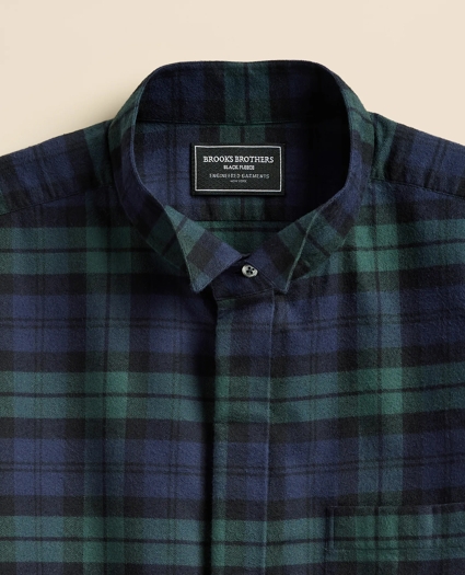 Brooks Brothers X Engineered Garments Cotton Flannel Wing Collar Oversized, Tartan Dress Shirt, image 7