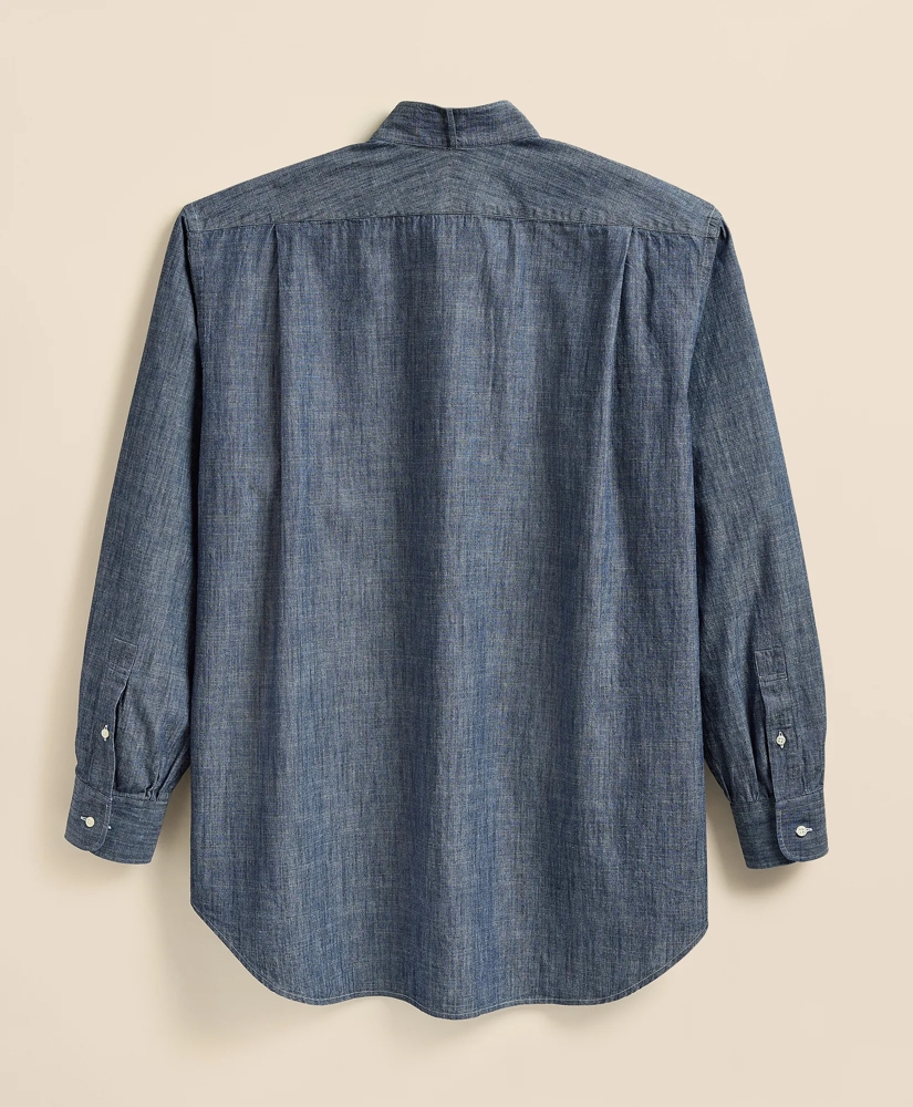 Brooks Brothers X Engineered Garments Cotton Chambray Wing Collar Oversized Dress Shirt, image 8