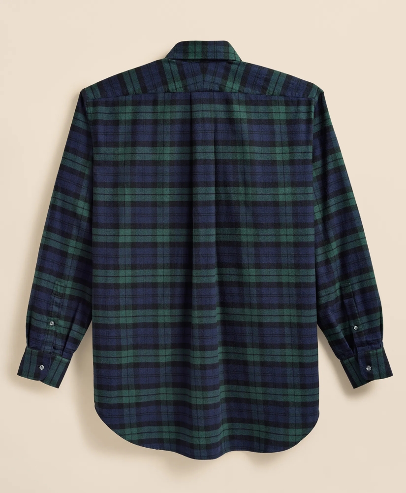 Brooks Brothers X Engineered Garments Cotton Flannel Round Pinhole Collar Oversized, Tartan Dress Shirt, image 7