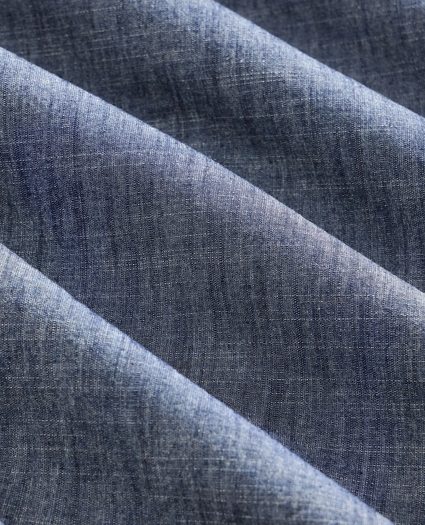 Brooks Brothers X Engineered Garments Cotton Chambray Round Pinhole Collar Oversized Dress Shirt, image 8