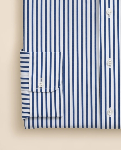 Pure Supima® Cotton Regular-Finish Polo Button Down Collar, Bengal Stripe Dress Shirt, image 4