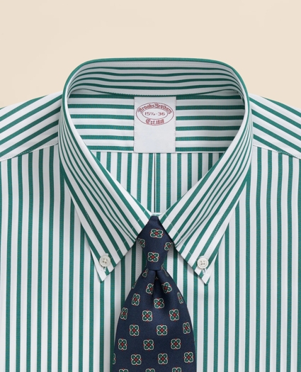 Pure Supima® Cotton Regular-Finish Polo Button Down Collar, Bengal Stripe Dress Shirt, image 2