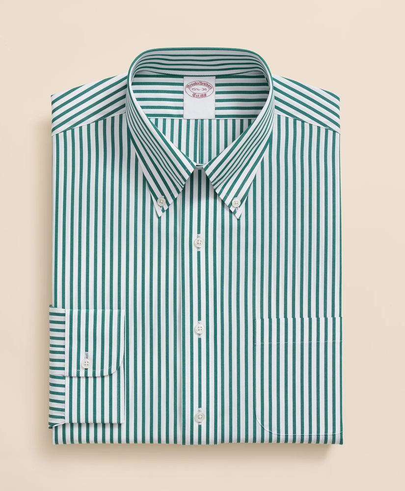 Pure Supima® Cotton Regular-Finish Polo Button Down Collar, Bengal Stripe Dress Shirt, image 3
