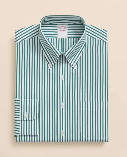 Pure Supima® Cotton Regular-Finish Polo Button Down Collar, Bengal Stripe Dress Shirt, image 3