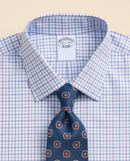 Stretch Supima&reg; Cotton Non-Iron Broadcloth Ainsley Collar Multi Check Dress Shirt, image 2