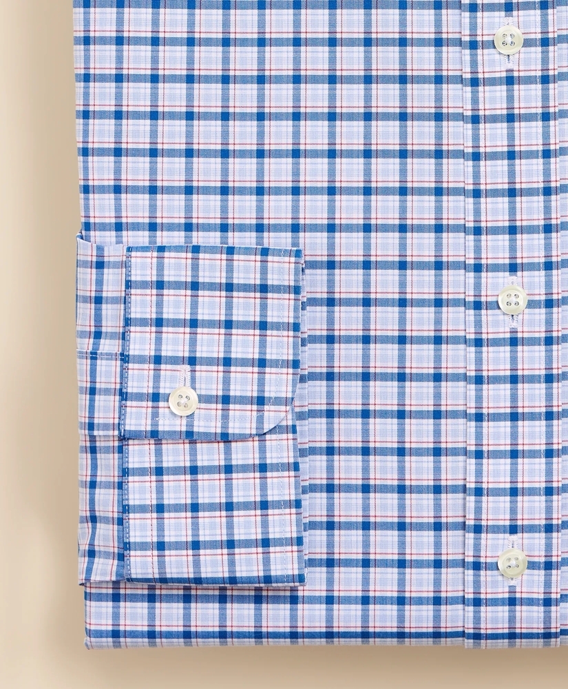 Stretch Supima&reg; Cotton Non-Iron Broadcloth Button-Down Collar Bold Check Dress Shirt, image 4