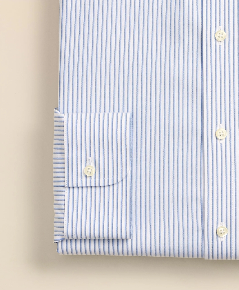 Stretch Supima&reg; Cotton Non-Iron Broadcloth Ainsley Spread Collar Striped Dress Shirt, image 4