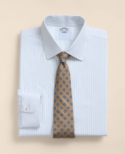 Stretch Supima&reg; Cotton Non-Iron Royal Oxford Ainsley Collar, Stripe Dress Shirt, image 1