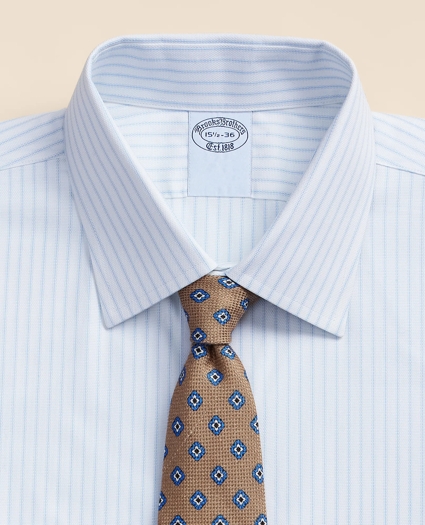Stretch Supima&reg; Cotton Non-Iron Royal Oxford Ainsley Collar, Stripe Dress Shirt, image 2