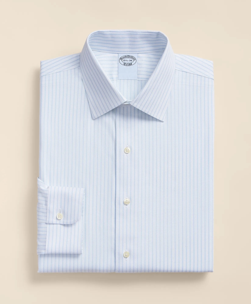 Stretch Supima&reg; Cotton Non-Iron Royal Oxford Ainsley Collar, Stripe Dress Shirt, image 3
