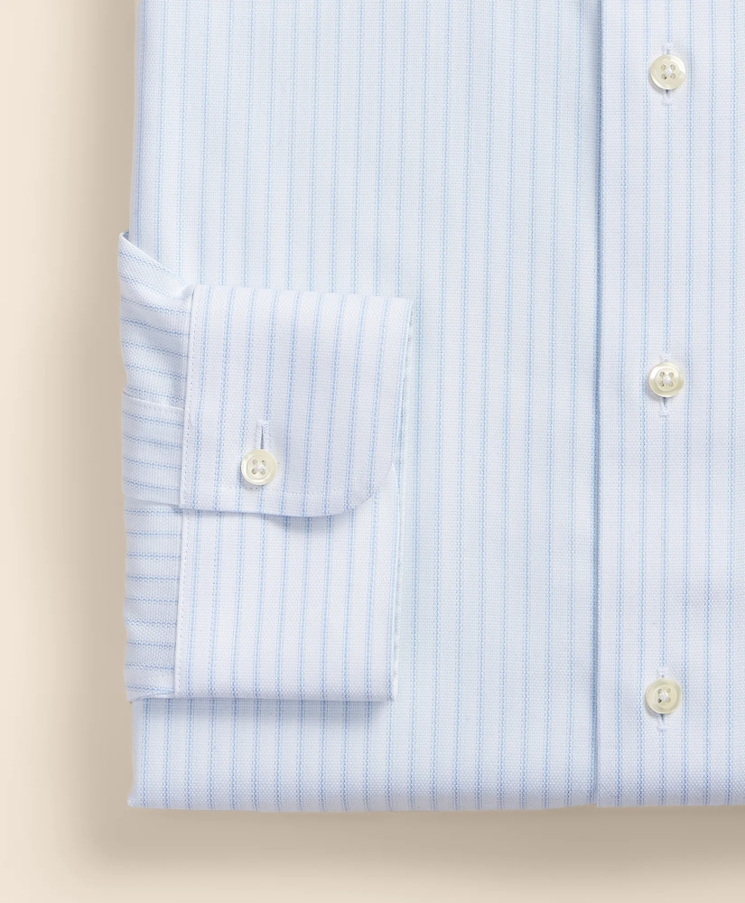Stretch Supima&reg; Cotton Non-Iron Royal Oxford Ainsley Collar, Stripe Dress Shirt, image 4