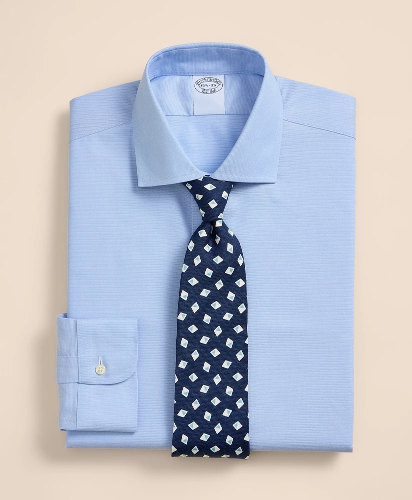 Stretch Supima&reg; Cotton Non-Iron Royal Oxford English Spread Collar Dress Shirt, image 1