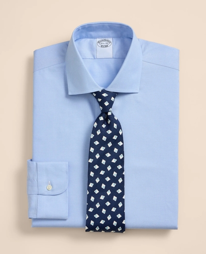 Stretch Supima&reg; Cotton Non-Iron Royal Oxford English Spread Collar Dress Shirt, image 1