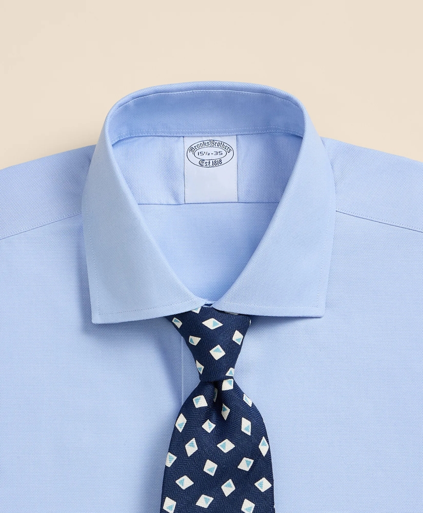 Stretch Supima&reg; Cotton Non-Iron Royal Oxford English Spread Collar Dress Shirt, image 2