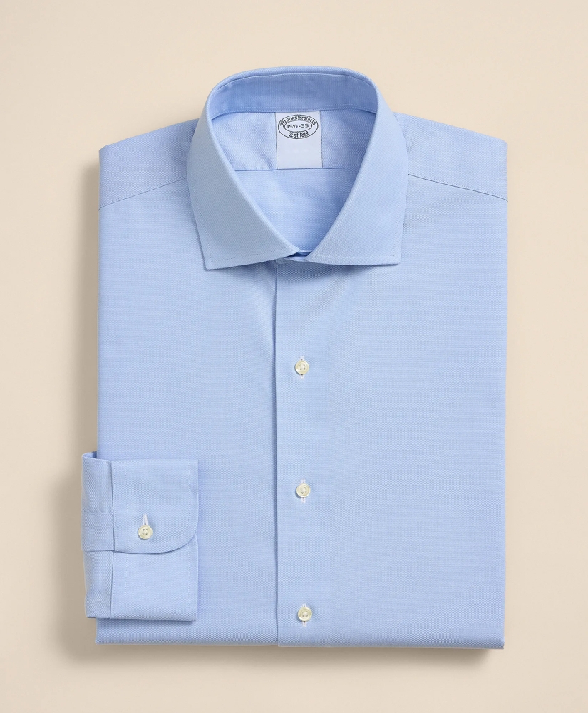 Stretch Supima&reg; Cotton Non-Iron Royal Oxford English Spread Collar Dress Shirt, image 3