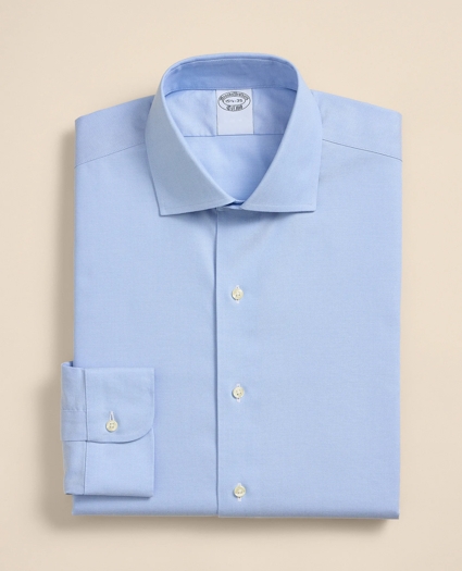 Stretch Supima&reg; Cotton Non-Iron Royal Oxford English Spread Collar Dress Shirt, image 3