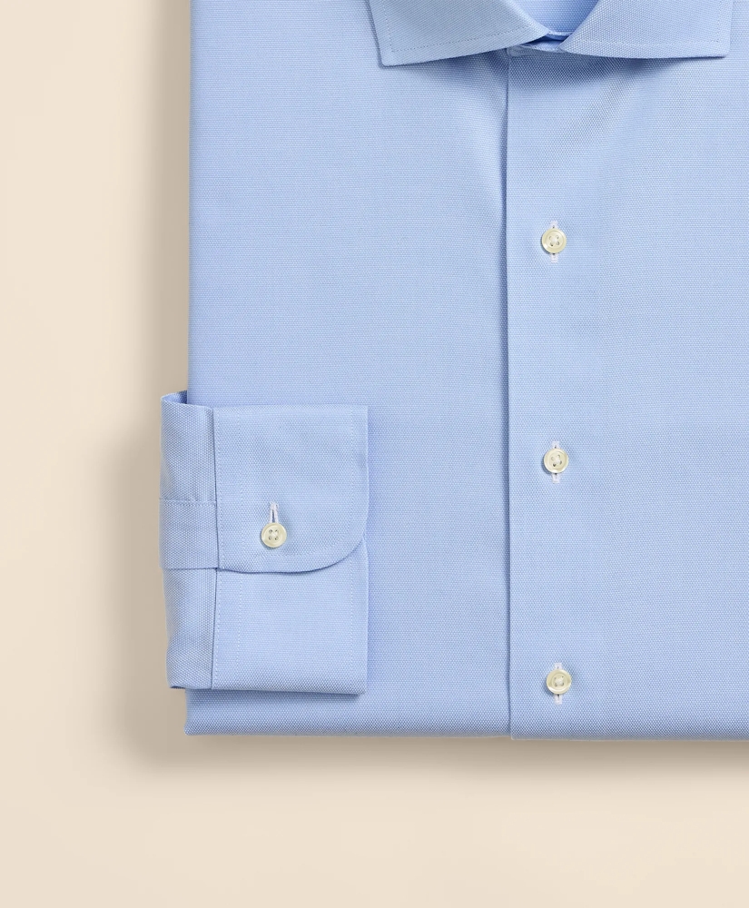 Stretch Supima&reg; Cotton Non-Iron Royal Oxford English Spread Collar Dress Shirt, image 4
