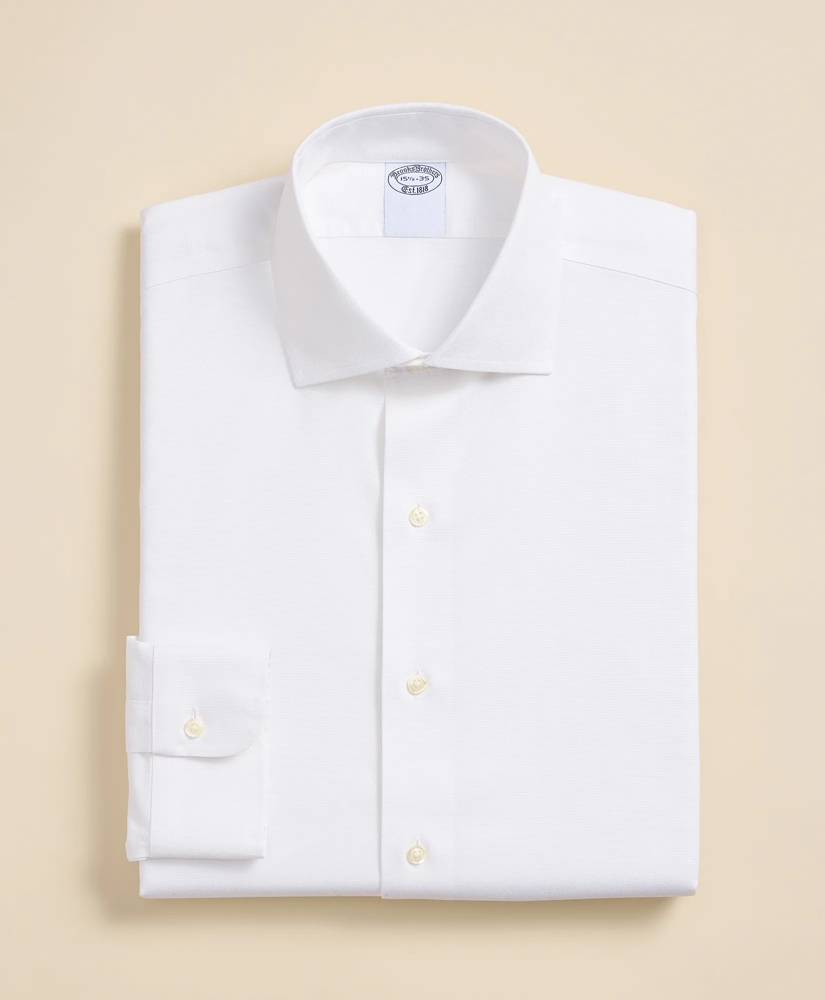 Stretch Supima&reg; Cotton Non-Iron Royal Oxford English Spread Collar Dress Shirt, image 3