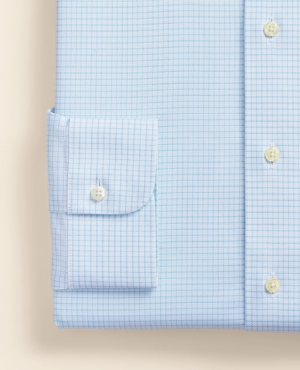 Stretch Supima&reg; Cotton Non-Iron Royal Oxford Ainsley Collar, Grid Check Dress Shirt, image 4