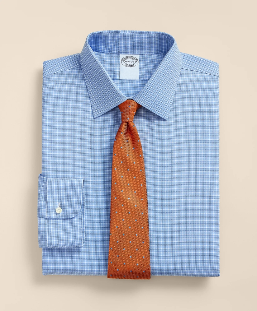 Stretch Supima&reg; Cotton Non-Iron Royal Oxford Ainsley Collar, Ground Check Dress Shirt, image 1