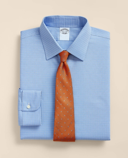 Stretch Supima&reg; Cotton Non-Iron Royal Oxford Ainsley Collar, Ground Check Dress Shirt, image 1