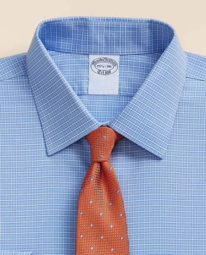 Stretch Supima&reg; Cotton Non-Iron Royal Oxford Ainsley Collar, Ground Check Dress Shirt, image 2