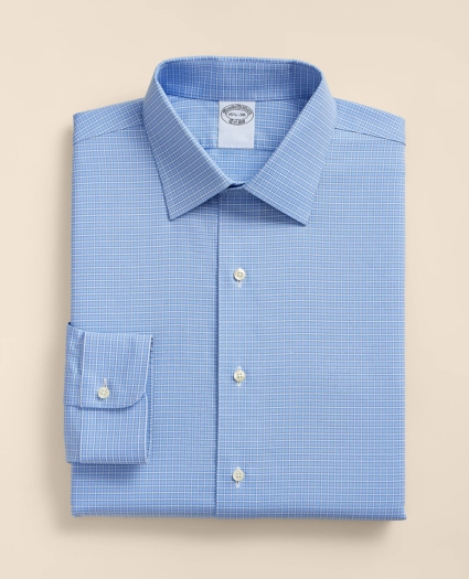 Stretch Supima&reg; Cotton Non-Iron Royal Oxford Ainsley Collar, Ground Check Dress Shirt, image 3