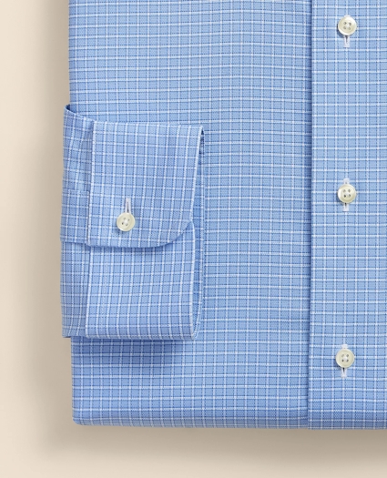 Stretch Supima&reg; Cotton Non-Iron Royal Oxford Ainsley Collar, Ground Check Dress Shirt, image 4