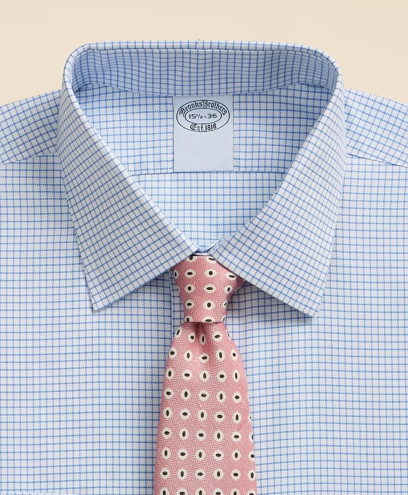 Stretch Supima&reg; Cotton Non-Iron Royal Oxford Ainsley Collar, Grid Check Dress Shirt, image 2
