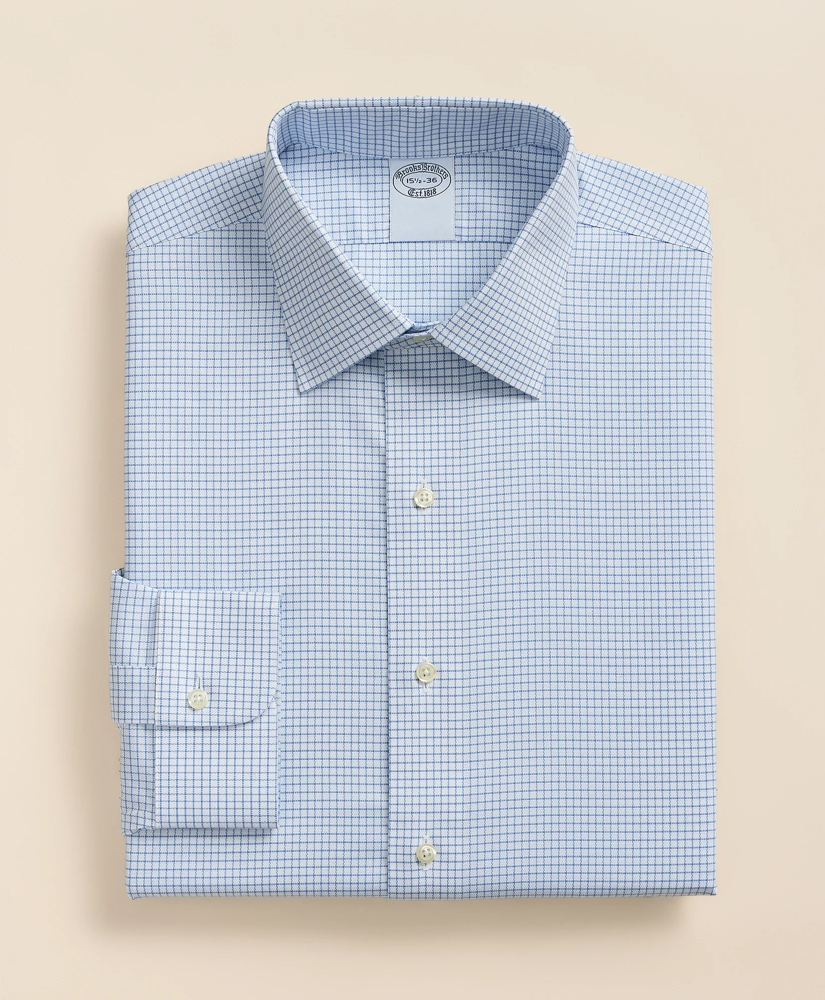 Stretch Supima&reg; Cotton Non-Iron Royal Oxford Ainsley Collar, Grid Check Dress Shirt, image 3