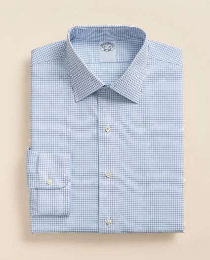Stretch Supima&reg; Cotton Non-Iron Royal Oxford Ainsley Collar, Grid Check Dress Shirt, image 3