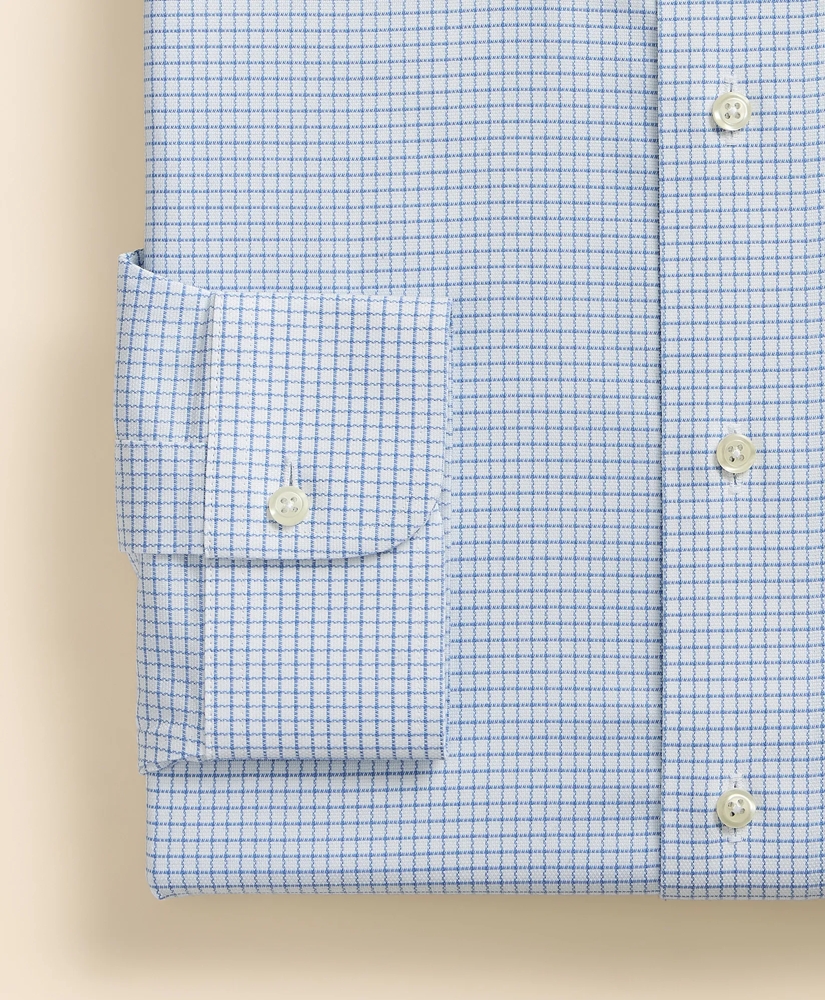 Stretch Supima&reg; Cotton Non-Iron Royal Oxford Ainsley Collar, Grid Check Dress Shirt, image 4